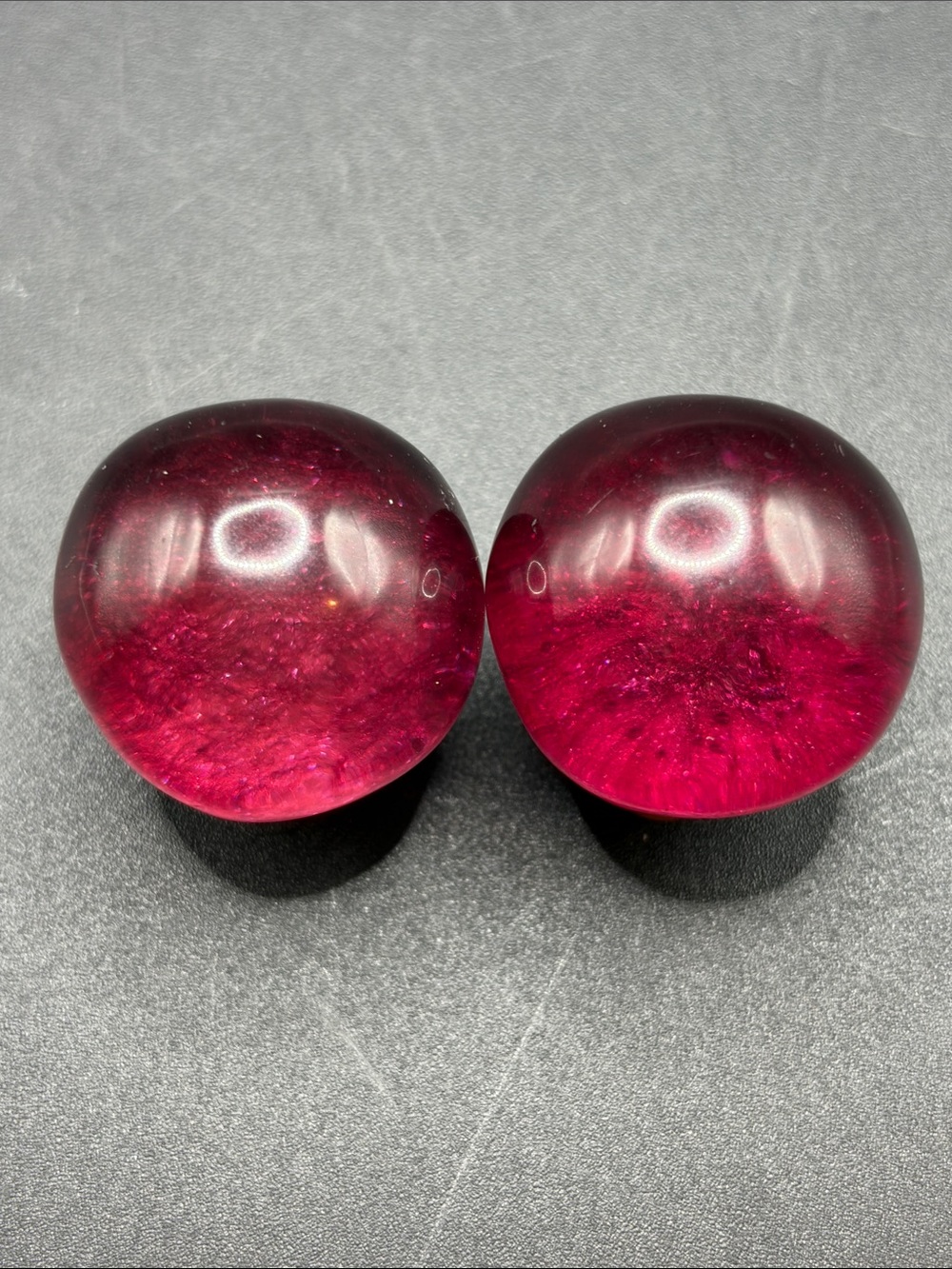 Dominique Denaive Paris Chunky Lucite Statement Clip On Earrings, Jewelry